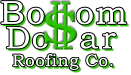 Bottom Dollar Roofing Co. logo