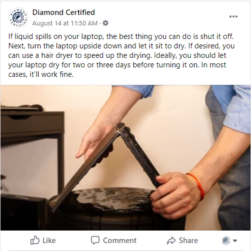 diamond certified facebook tips
