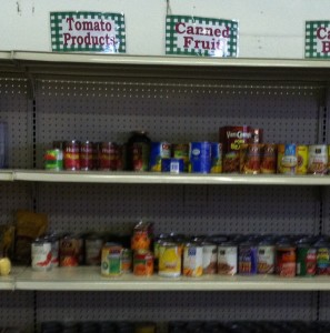 A trip to the food bank