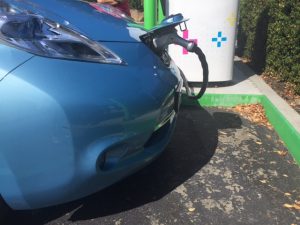 Owning an electric car means no more pain at the pump! Photo: American Ratings Corporation (2016)