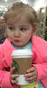 Mari Keshishyan's daughter loves Starbucks as well. Photo: American Ratings Corporation, 2015